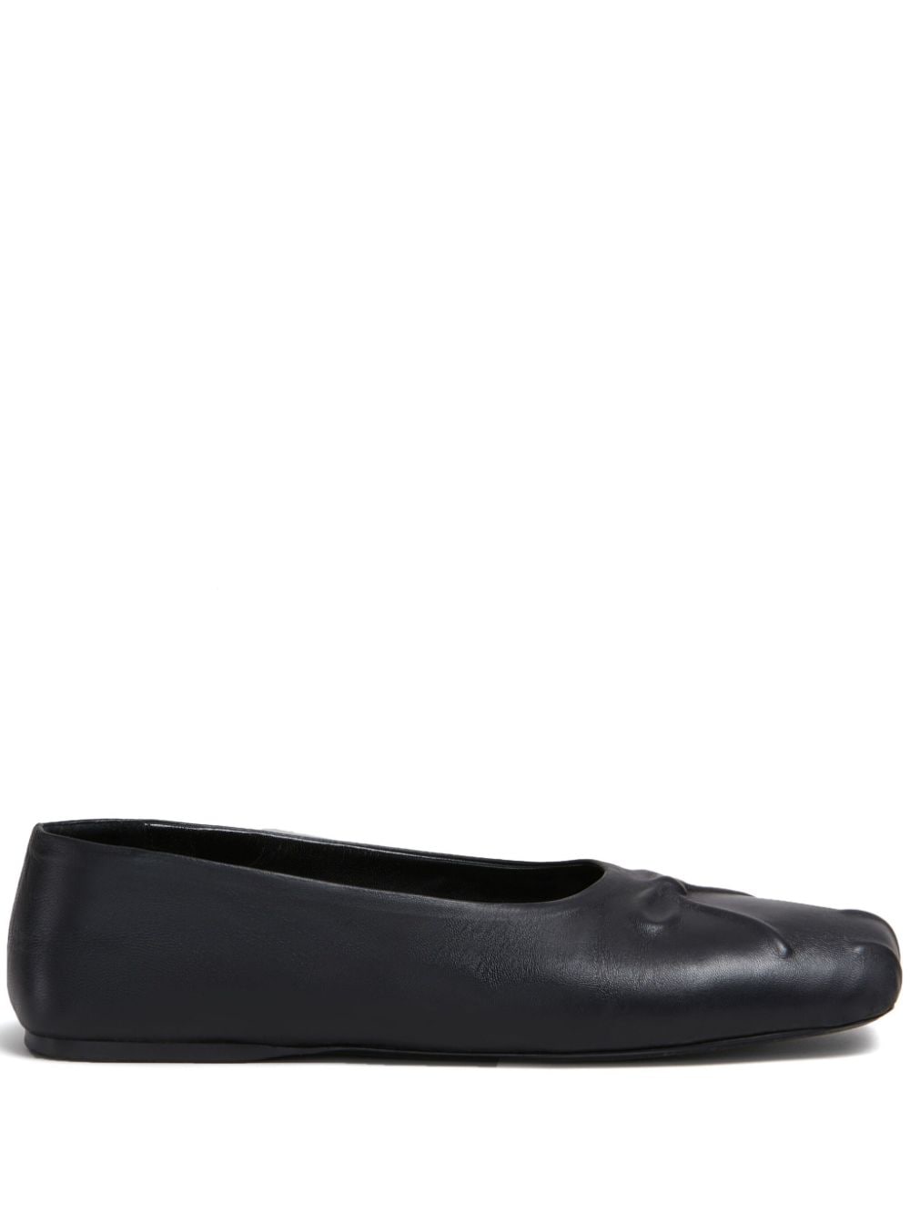 Marni leather ballerina shoes - Black von Marni