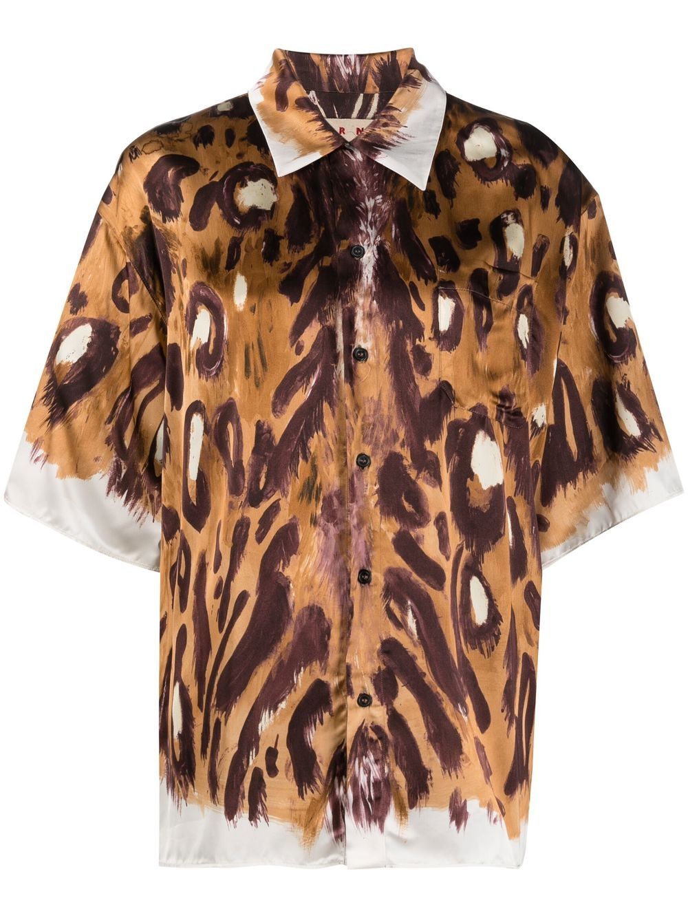 Marni leopard print shirt - Brown von Marni