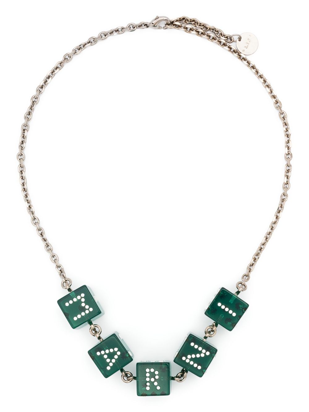 Marni logo-embellished necklace - Silver von Marni