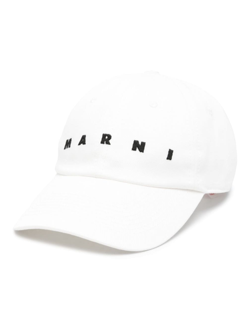 Marni logo-embroidered baseball cap - White von Marni