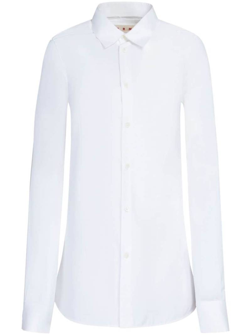 Marni balloon-sleeve poplin shirt - White von Marni