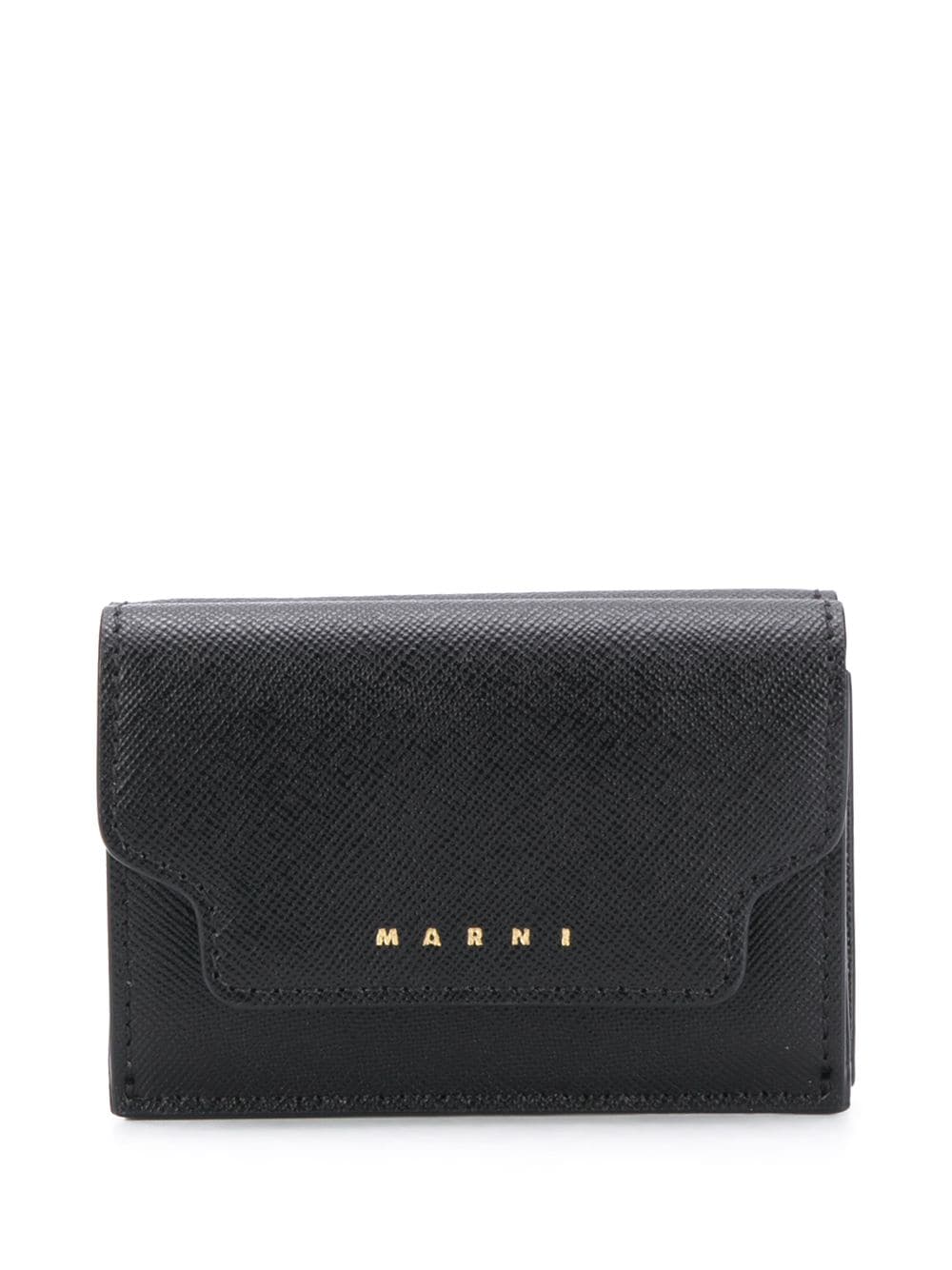 Marni logo lettering wallet - Black von Marni