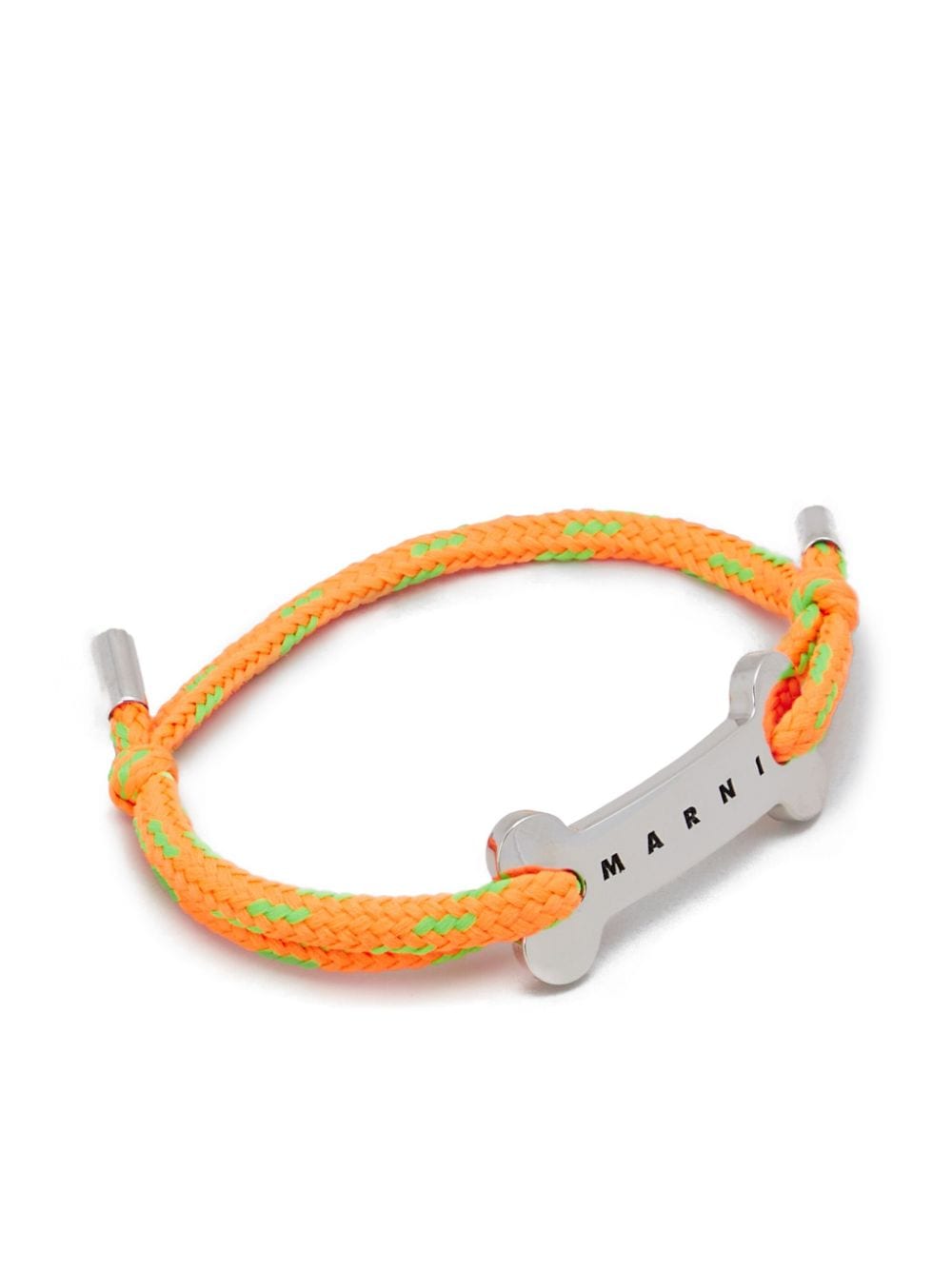 Marni logo-plaque bracelet - Orange von Marni