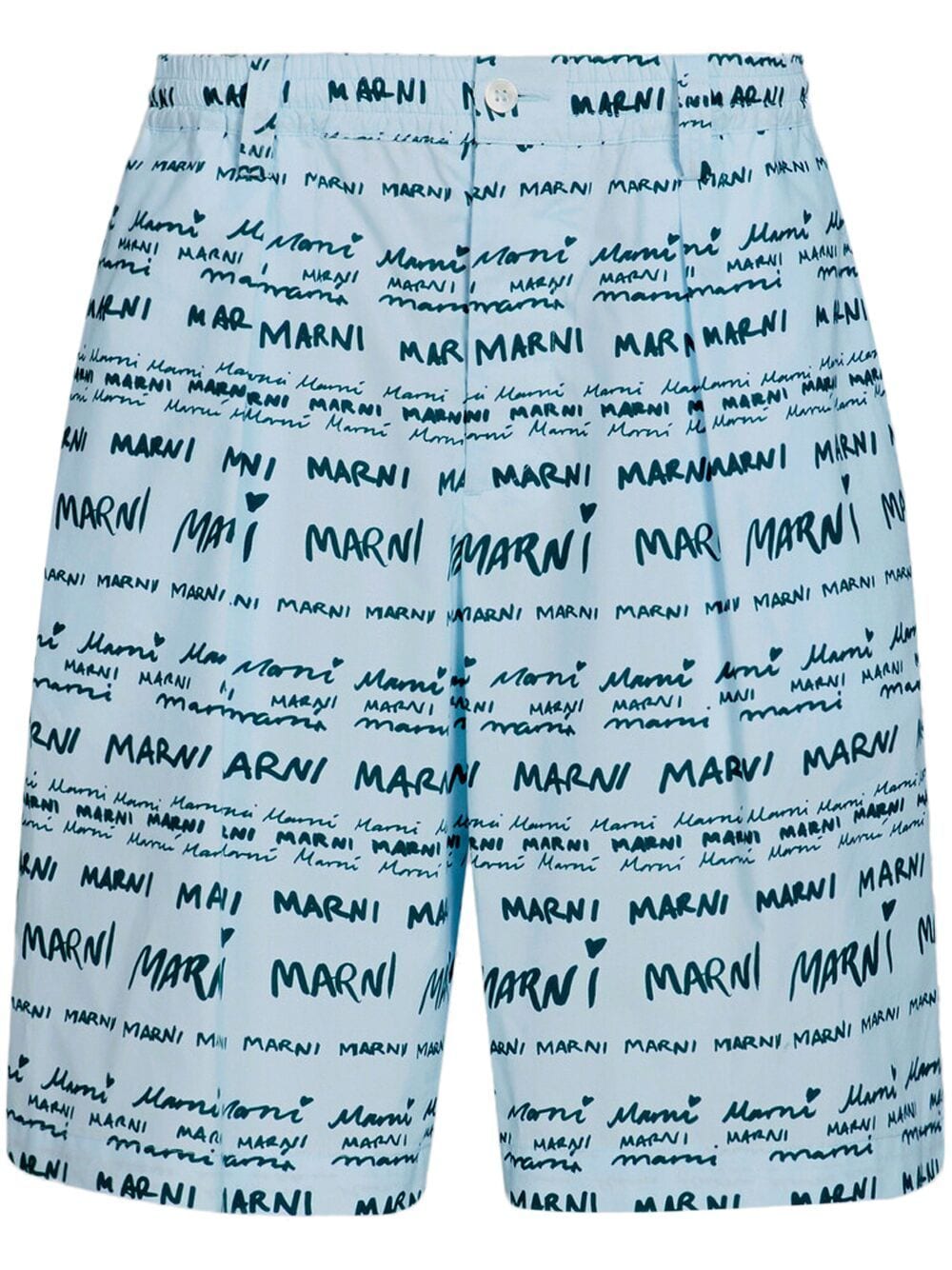 Marni Mega Marni poplin shorts - Blue von Marni