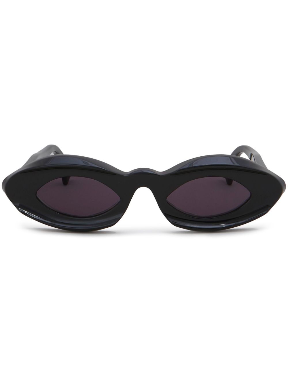Marni logo-print sunglasses - Black von Marni
