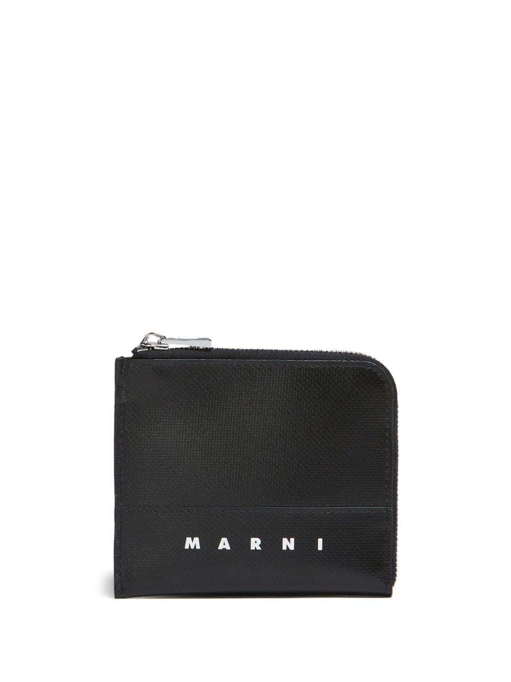 Marni logo-print zip-around wallet - Black von Marni