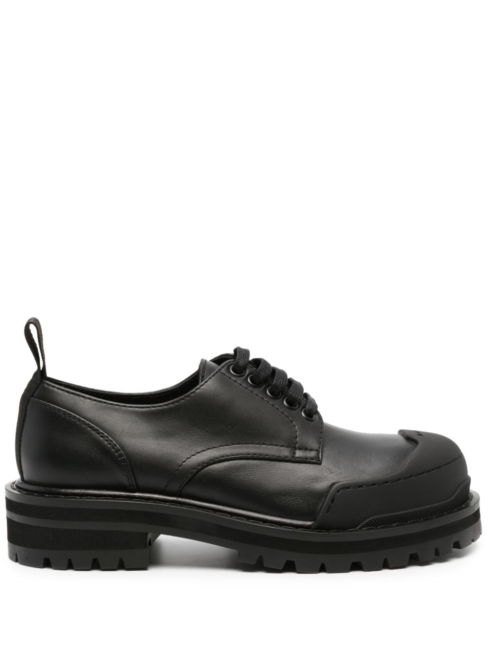 Marni logo-tab lace-up shoes - Black von Marni