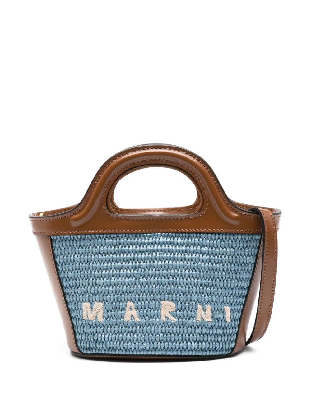 Marni micro Tropicalia tote bag - Brown von Marni