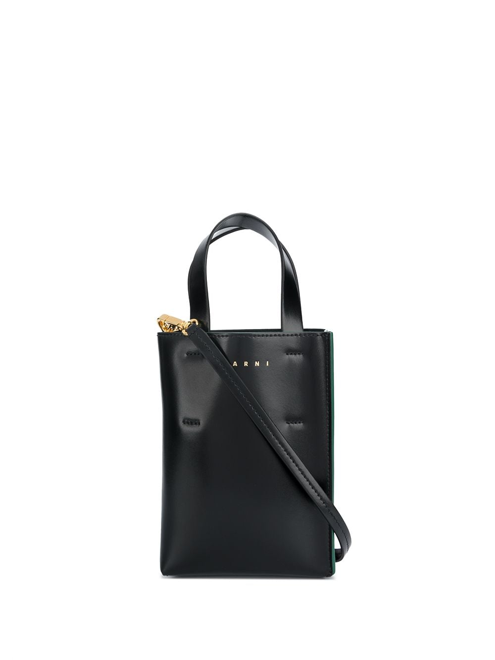 Marni micro logo tote - Black von Marni