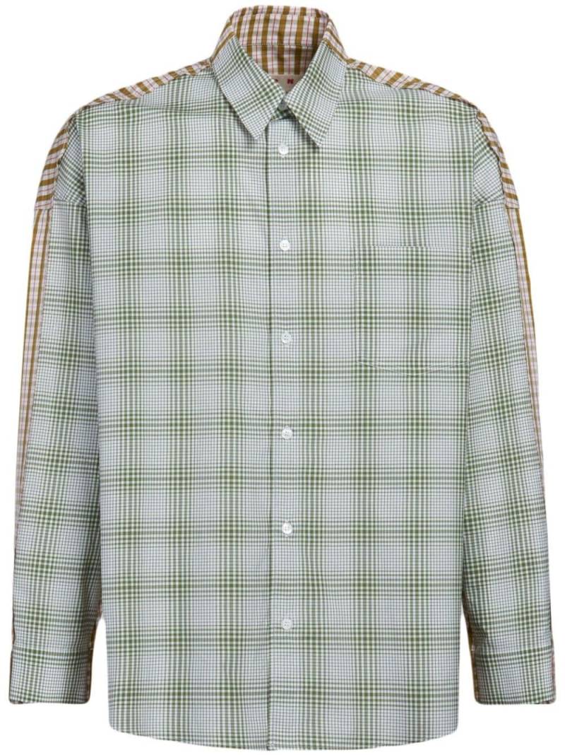 Marni checked poplin shirt - Green von Marni