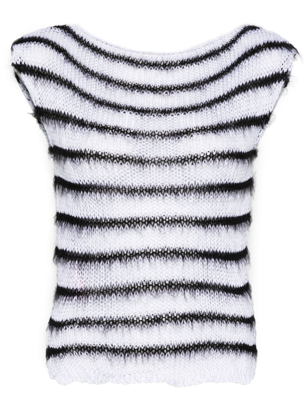 Marni open-knit striped top - White von Marni