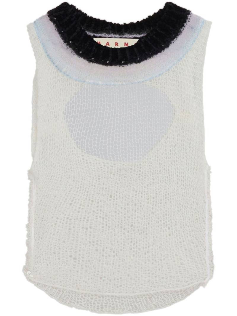 Marni open-knit tank top - White von Marni