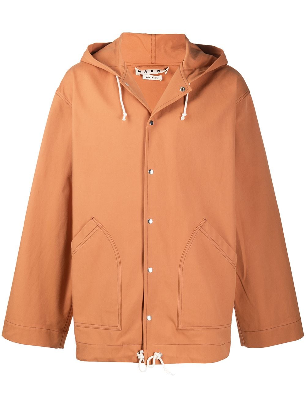 Marni oversized hooded jacket - Orange von Marni