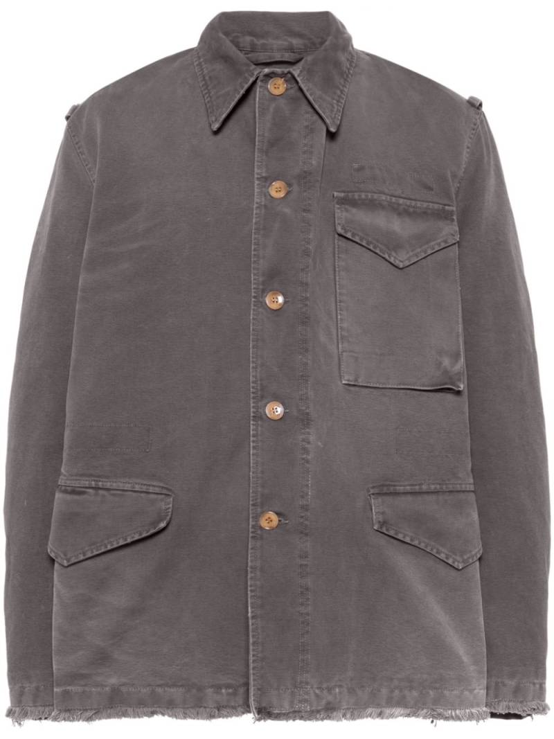 Marni padded denim shirt jacket - Grey von Marni