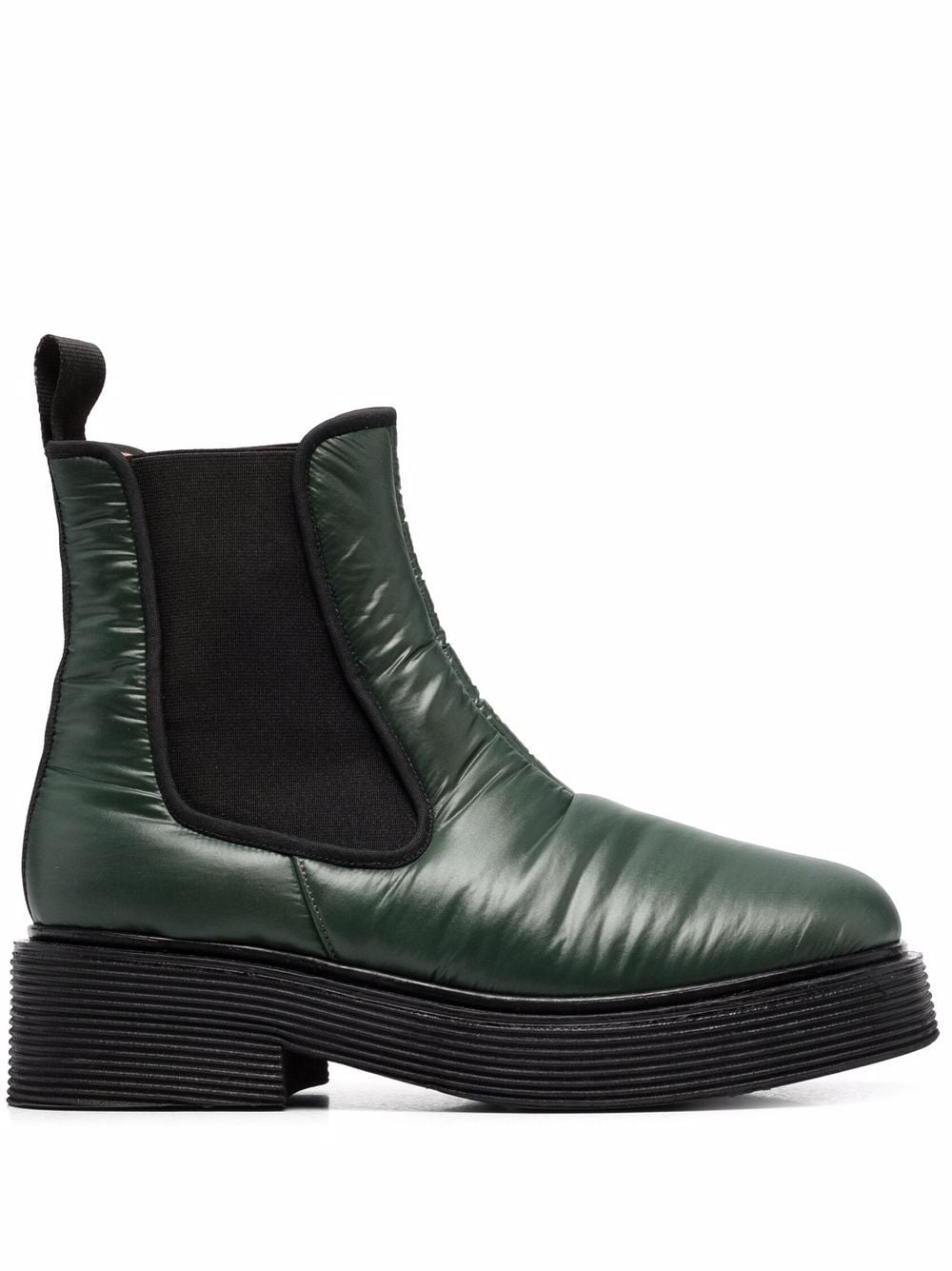 Marni padded square-toe Chelsea boots - Green von Marni