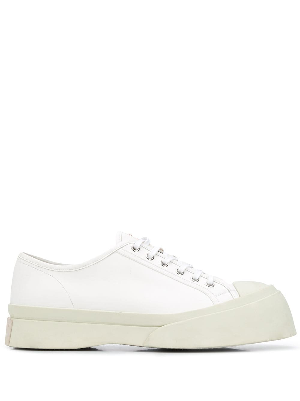 Marni Pablo leather flatform sneakers - White von Marni