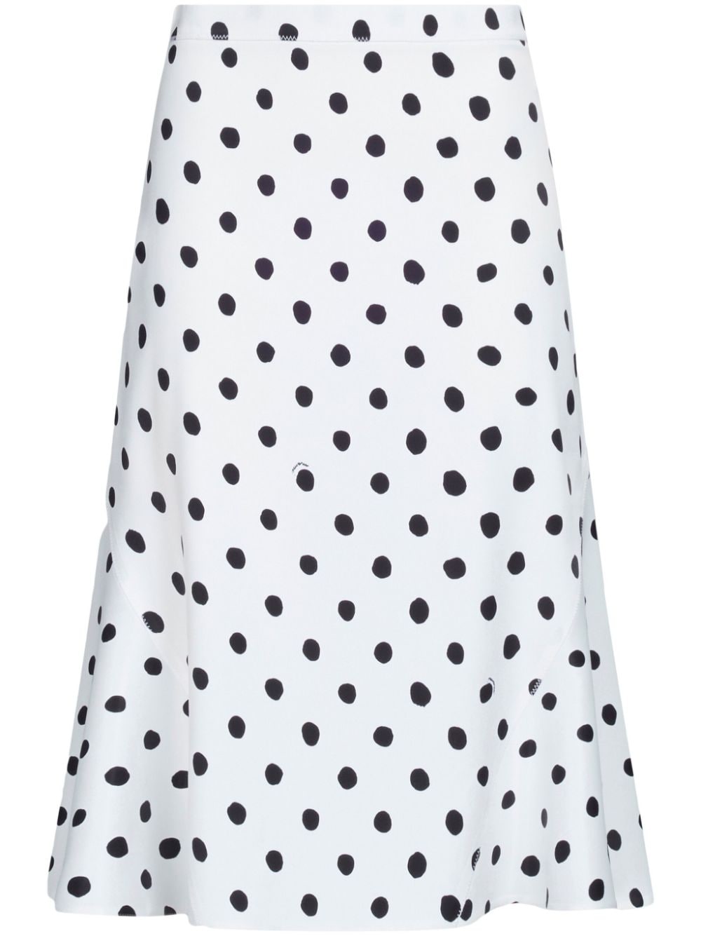 Marni polka-dot print A-line skirt - White von Marni