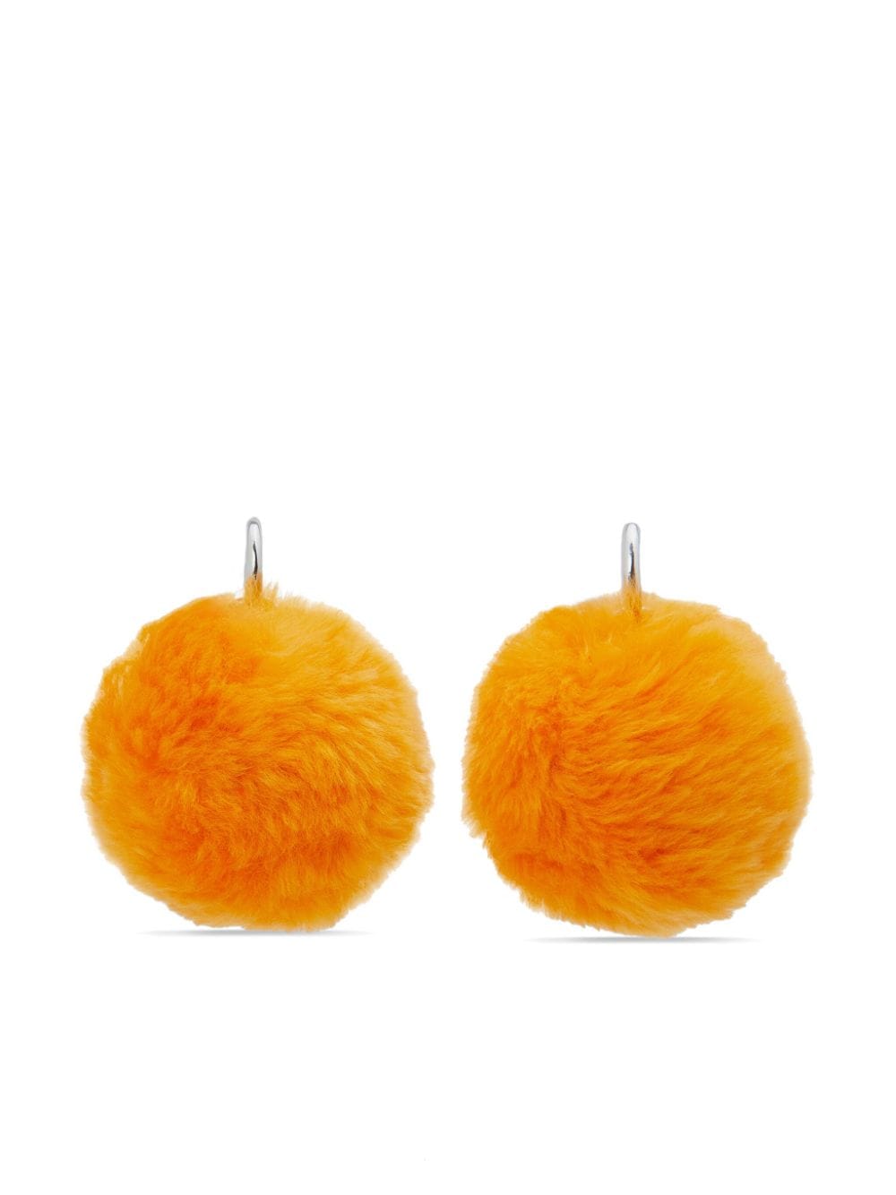 Marni pom-pom drop earrings - Orange von Marni