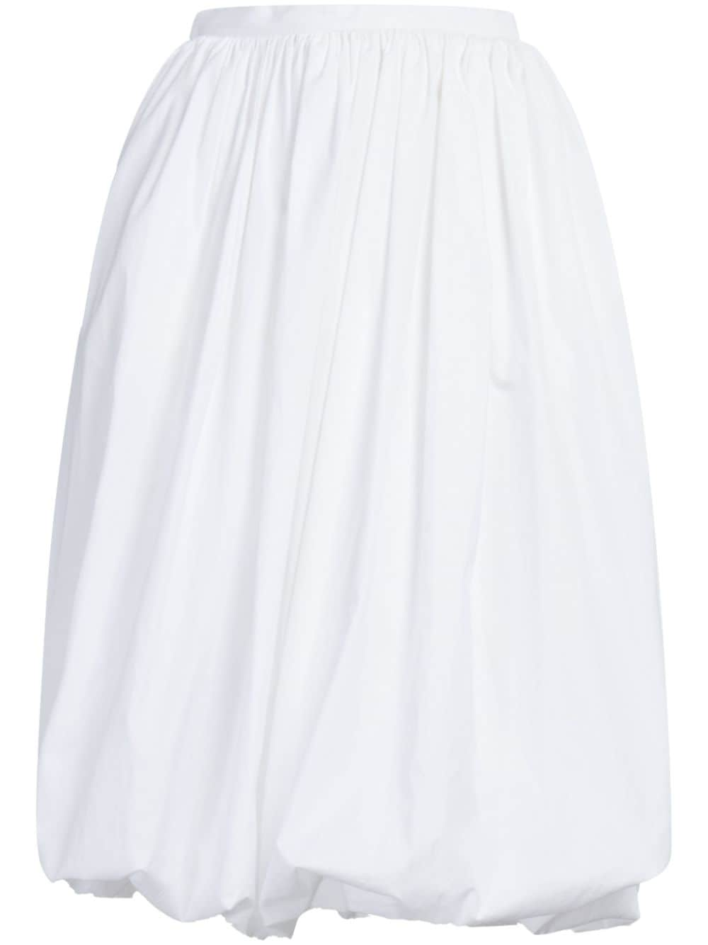 Marni puffball-hem cotton midi skirt - White von Marni