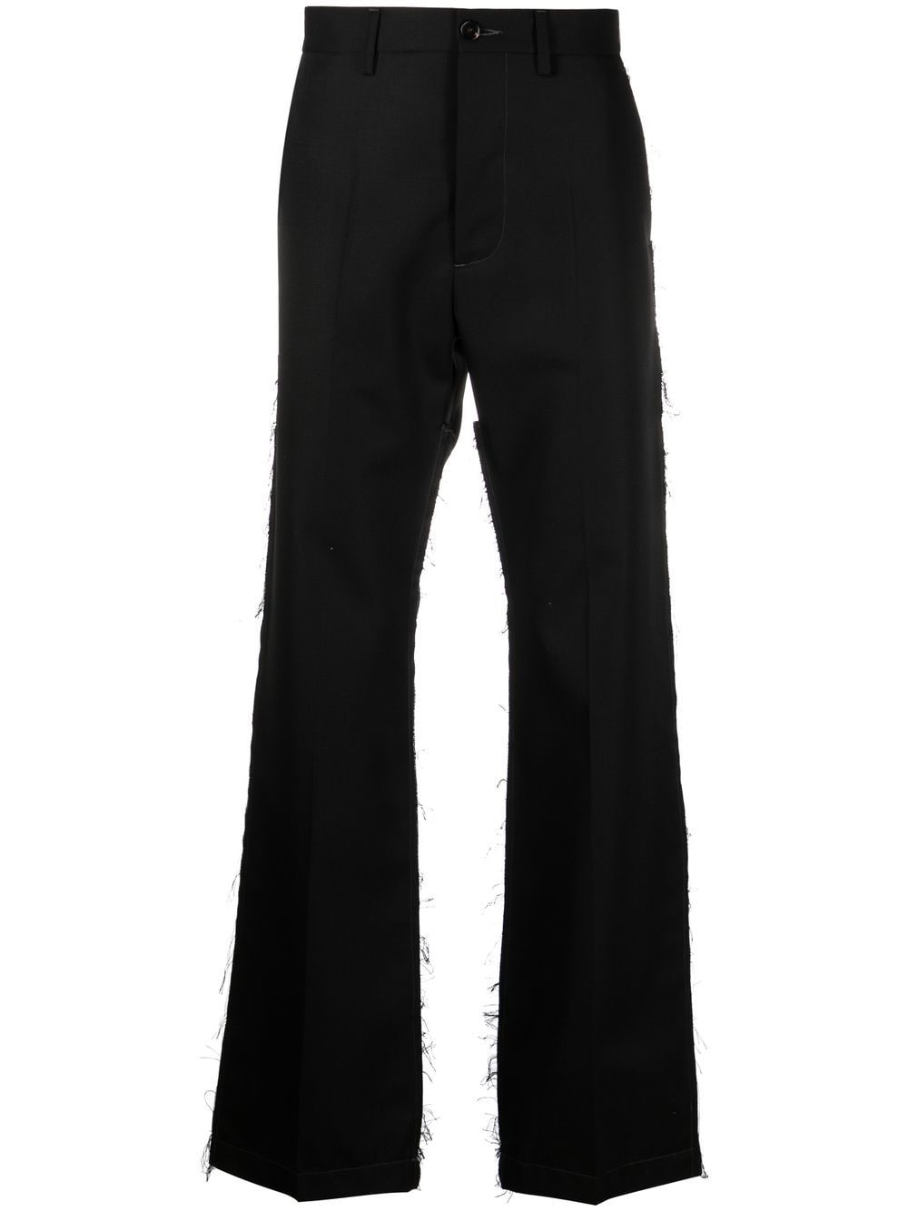 Marni raw-cut edge detail trousers - Black von Marni