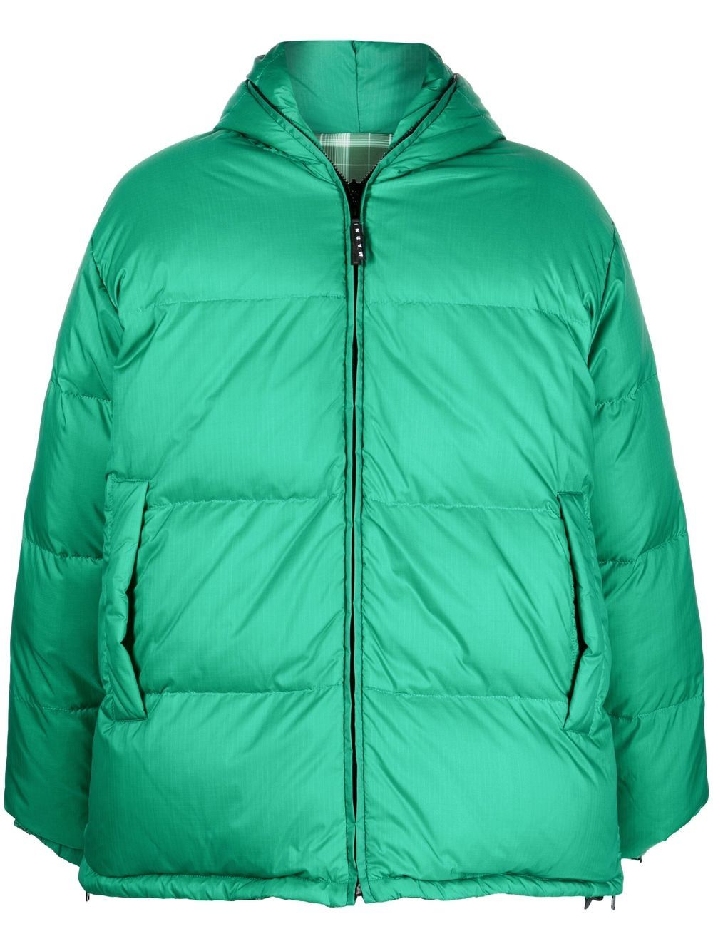 Marni reversible padded hooded coat - Green von Marni