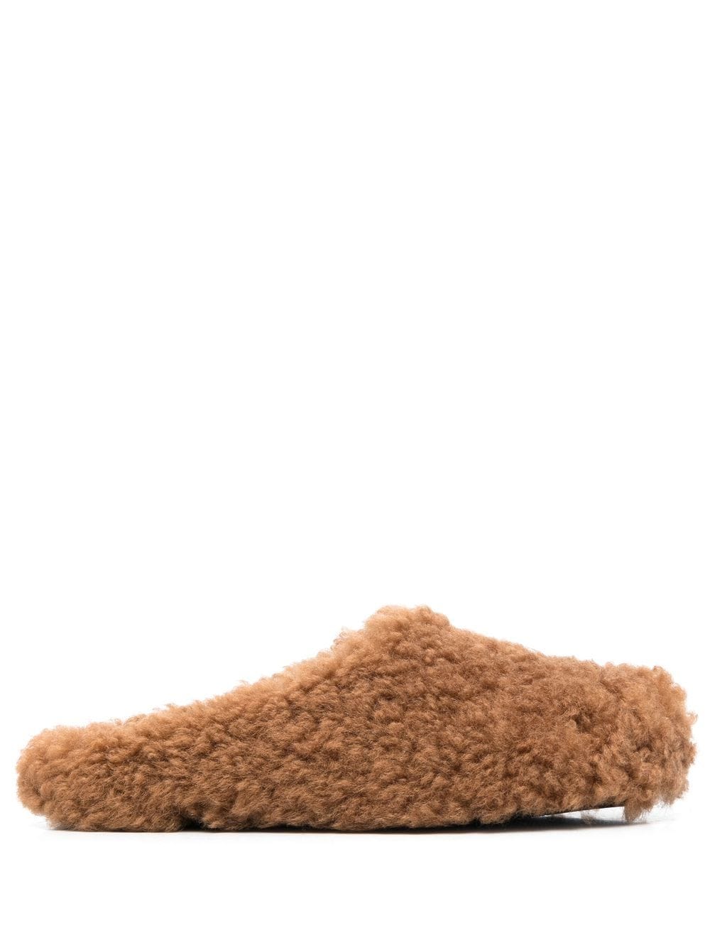 Marni Fussbet Sabot shearling slippers - Brown von Marni