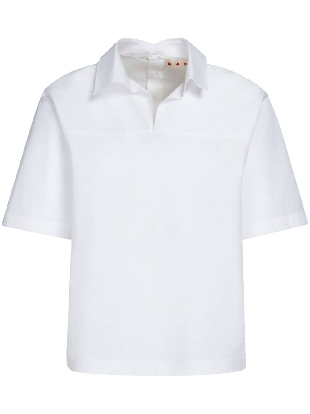 Marni polo-collar poplin blouse - White von Marni