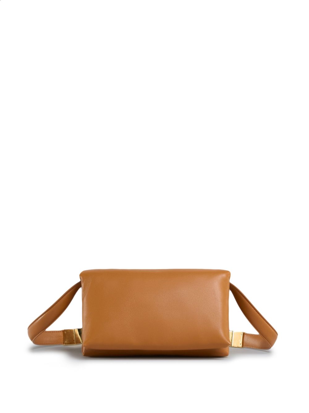 Marni small Prisma leather shoulder bag - Brown von Marni
