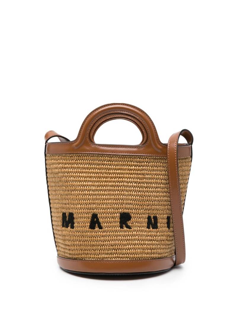 Marni small Tropicalia bucket bag - Brown von Marni