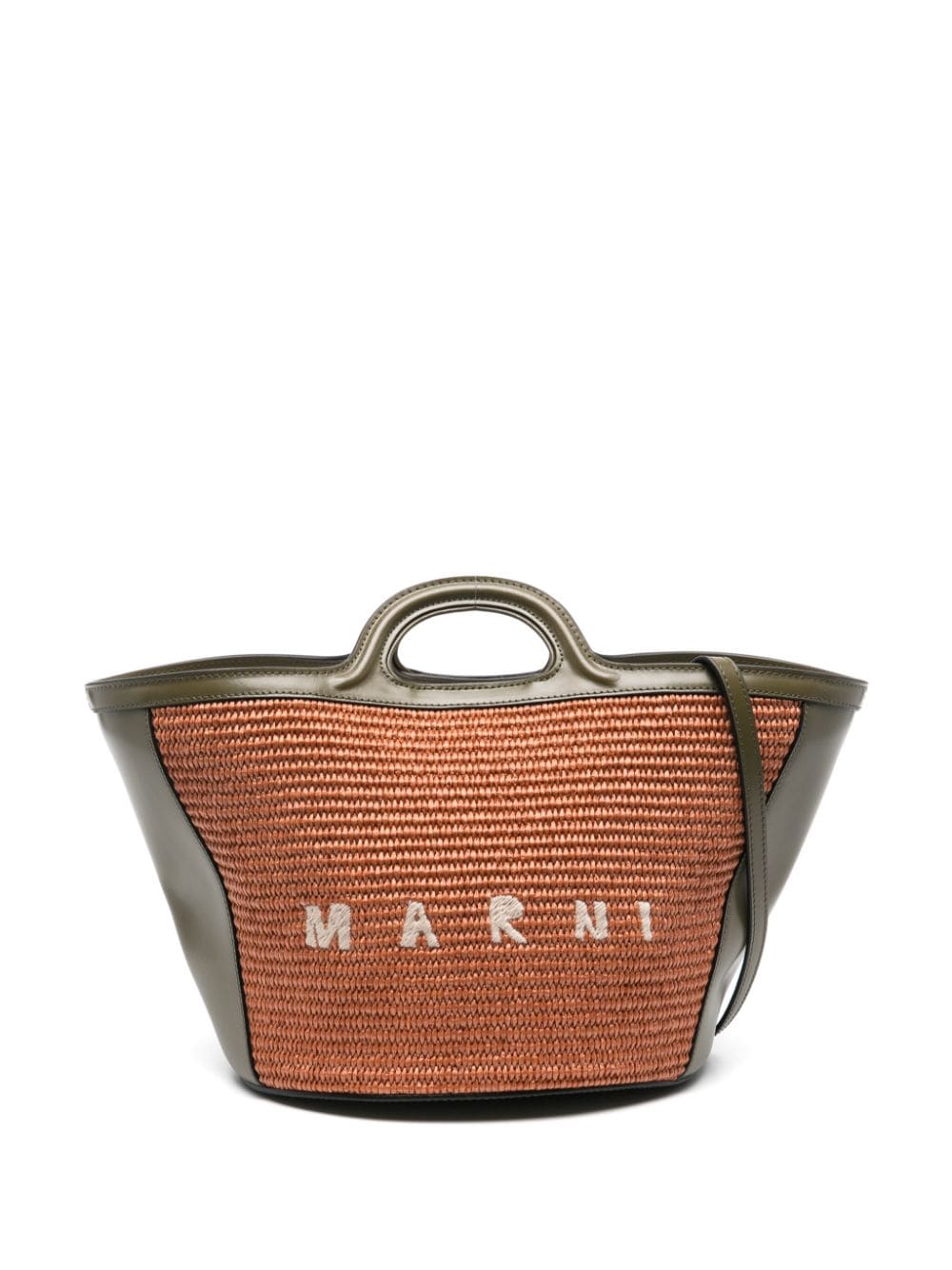 Marni small Tropicalia tote bag - Green von Marni