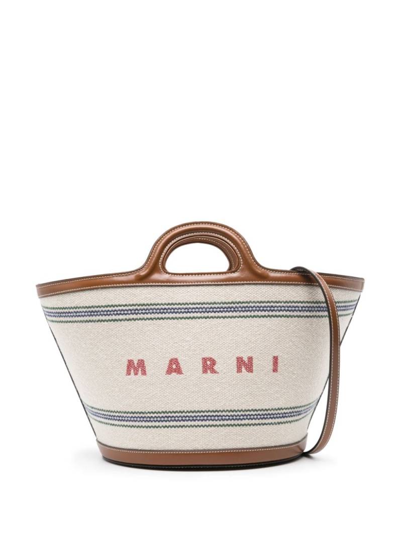 Marni small Tropicalia tote bag - Neutrals von Marni