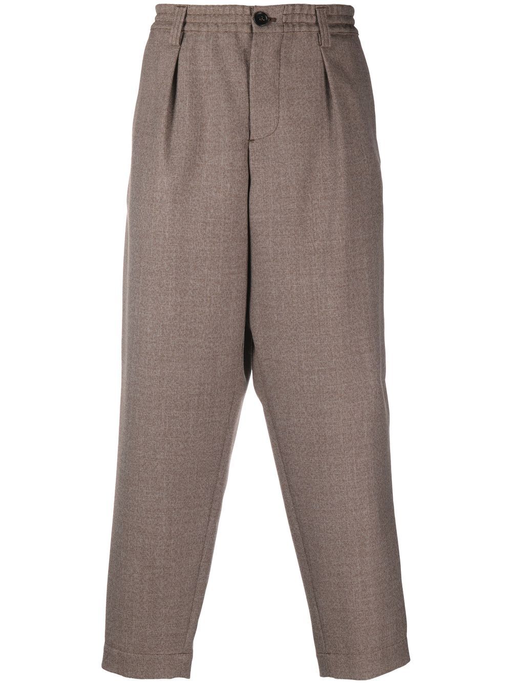 Marni straight-leg wool trousers - Brown von Marni