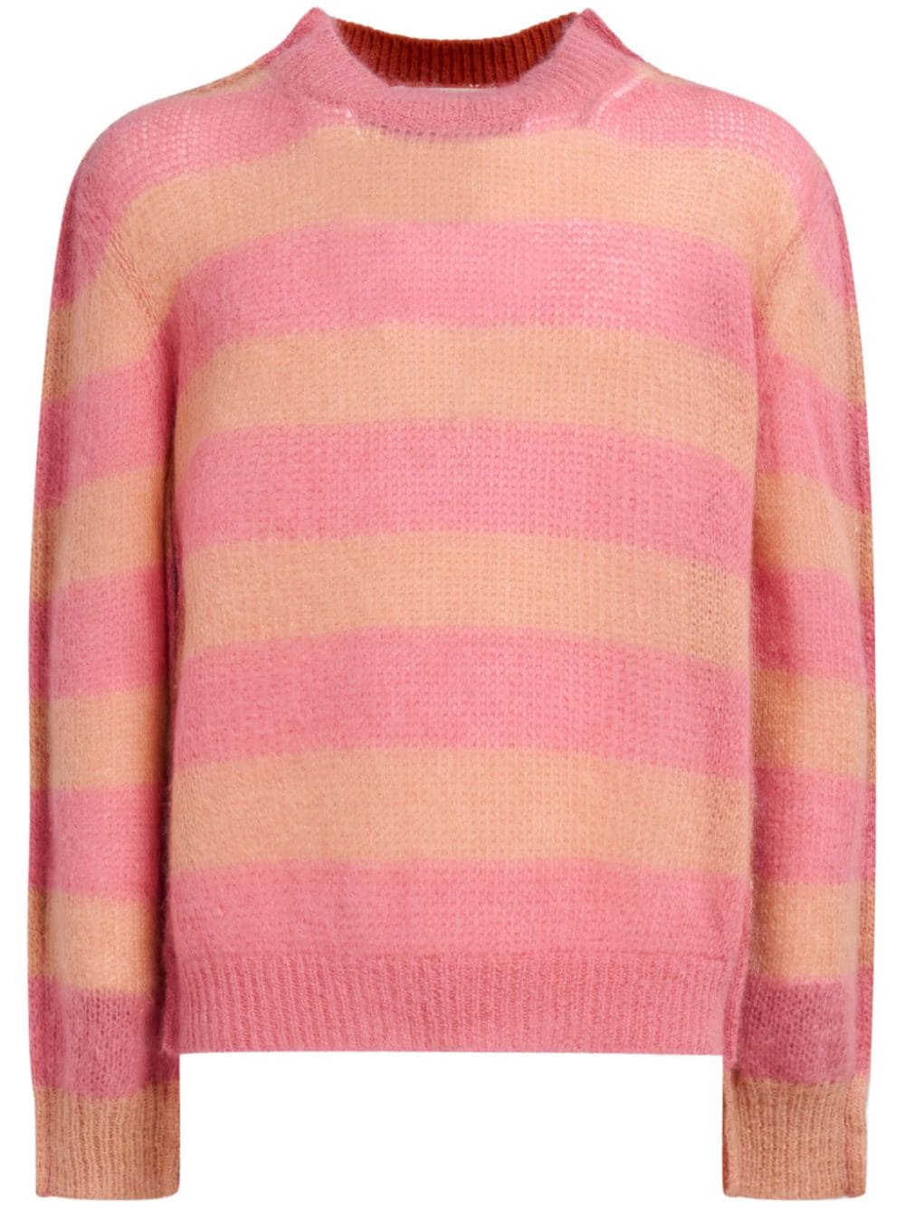 Marni stripe-print knit jumper - Pink von Marni