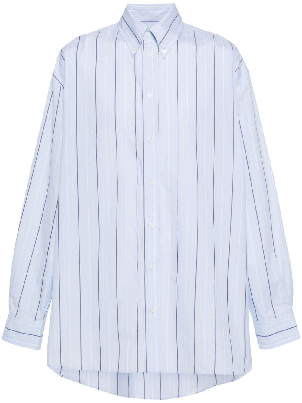 Marni striped cotton shirt - Blue von Marni