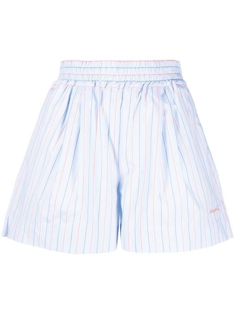 Marni striped cotton shorts - Blue von Marni