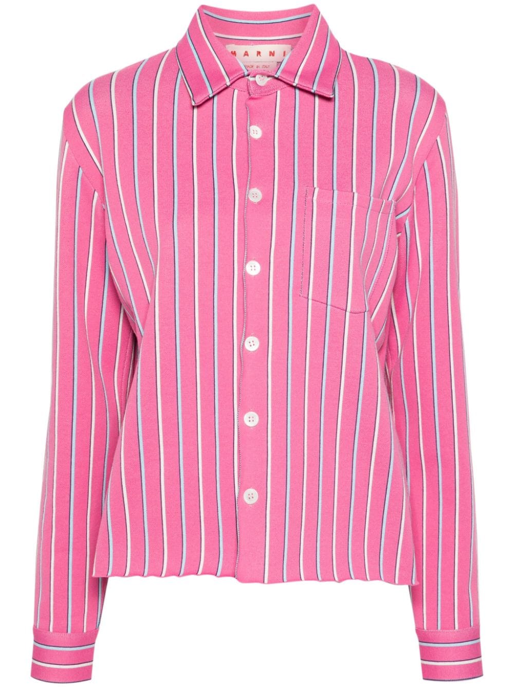 Marni striped knitted shirt - Pink von Marni