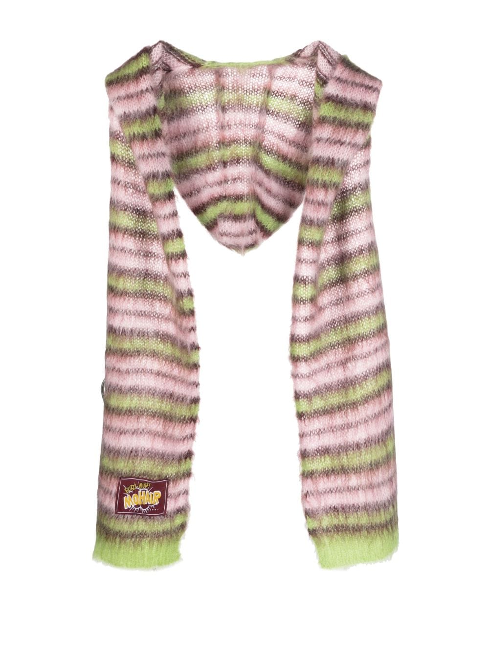 Marni striped mohair-blend hat - Pink von Marni