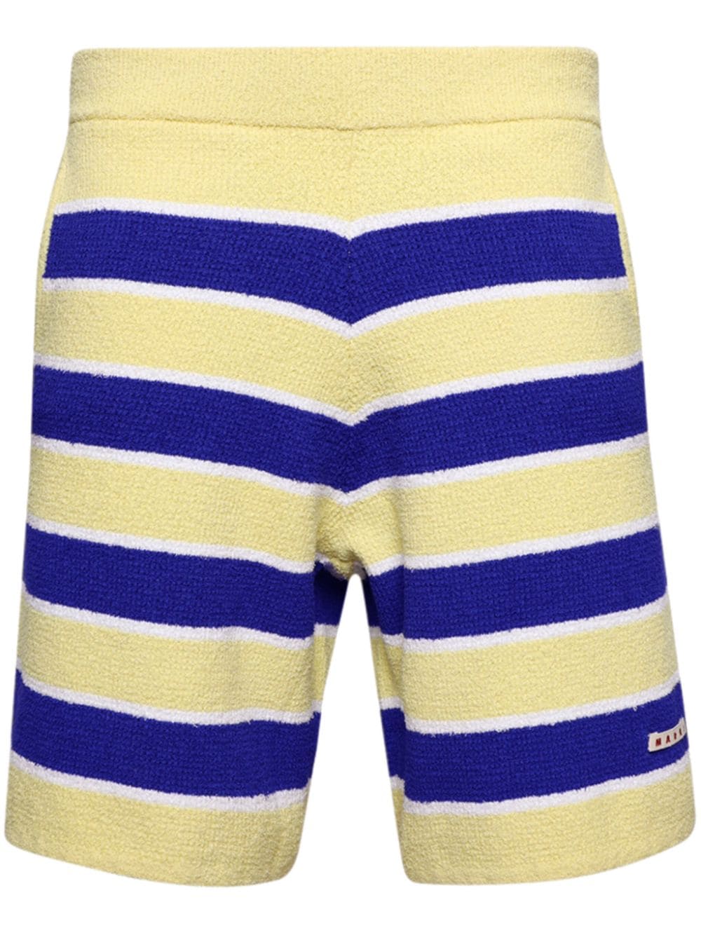 Marni striped terrycloth shorts - Yellow von Marni