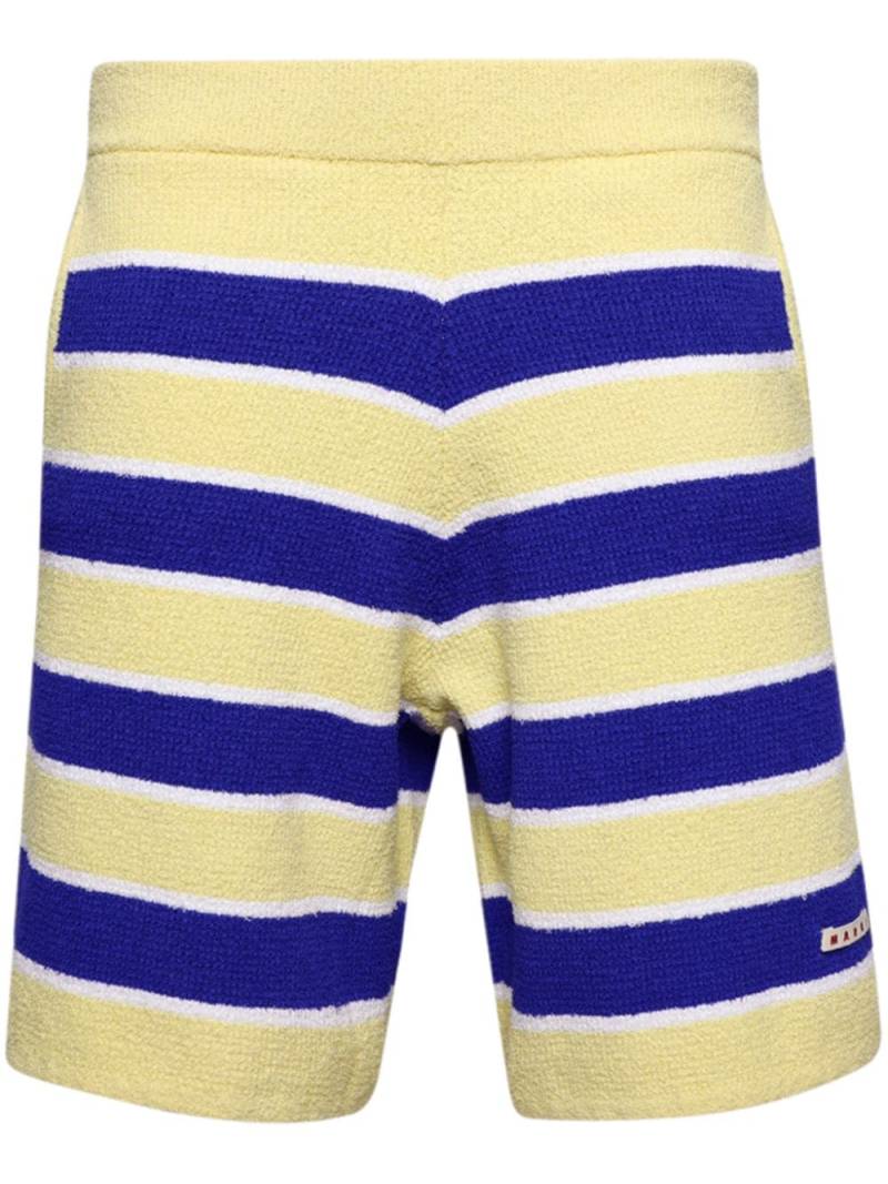 Marni striped terrycloth shorts - Yellow von Marni