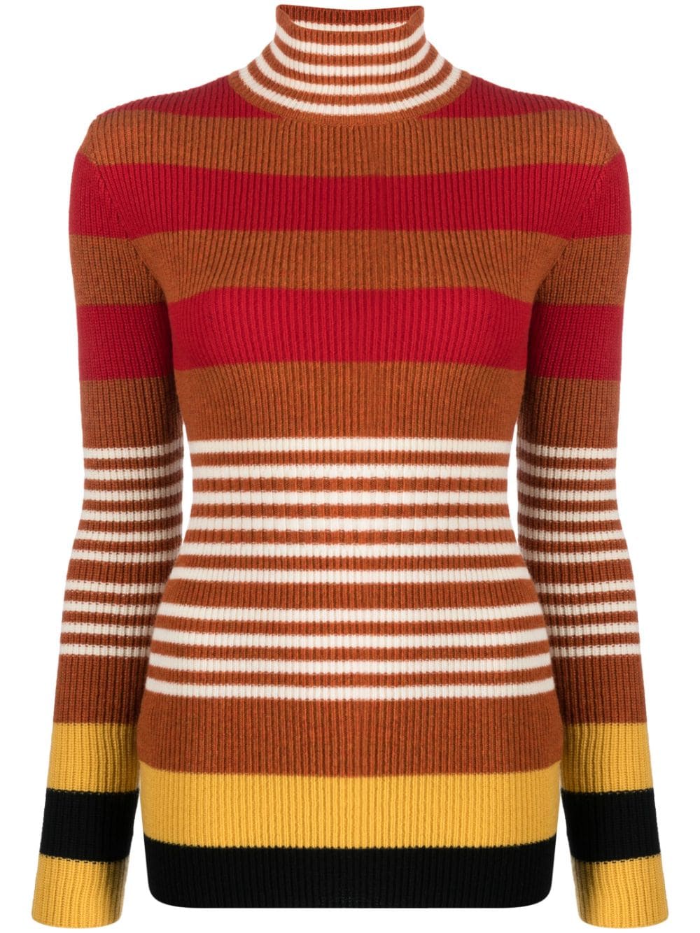 Marni striped virgin wool jumper - Red von Marni