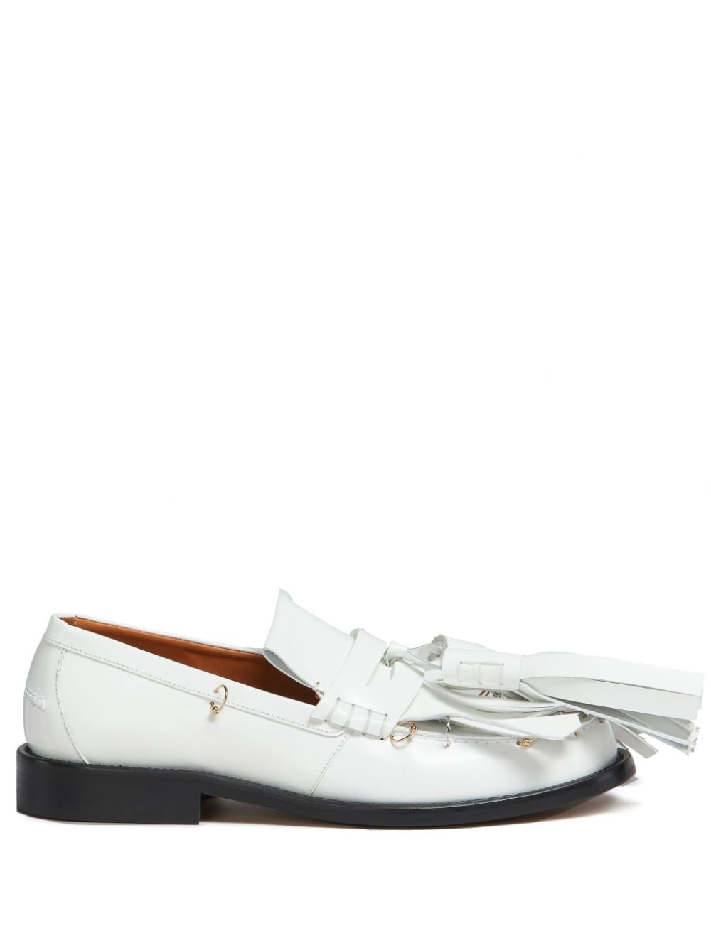 Marni tassel-detail leather loafers - White von Marni