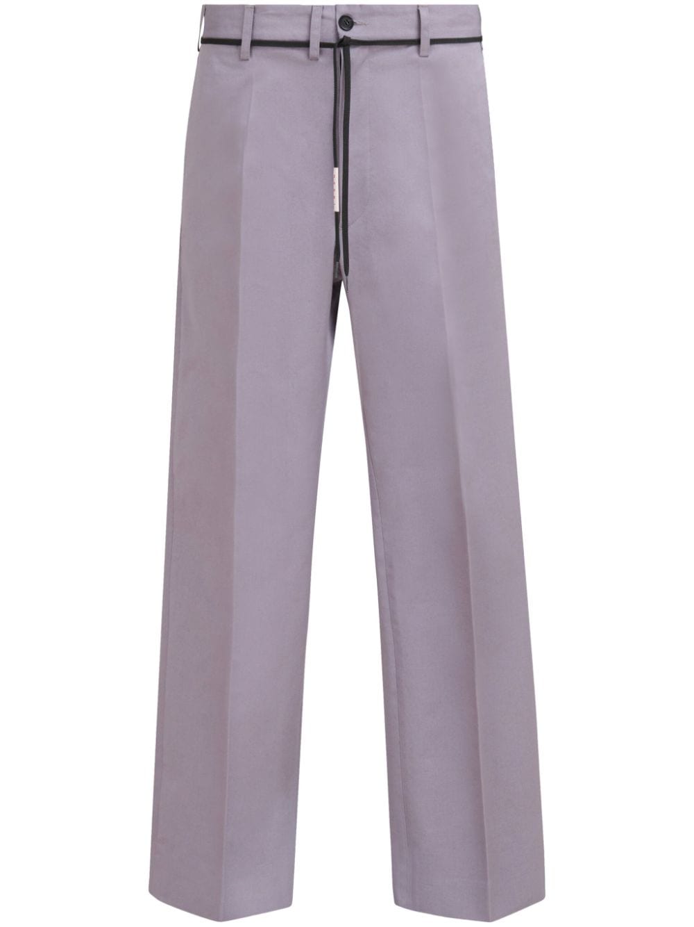 Marni tie-waist straight-leg trousers - Purple von Marni