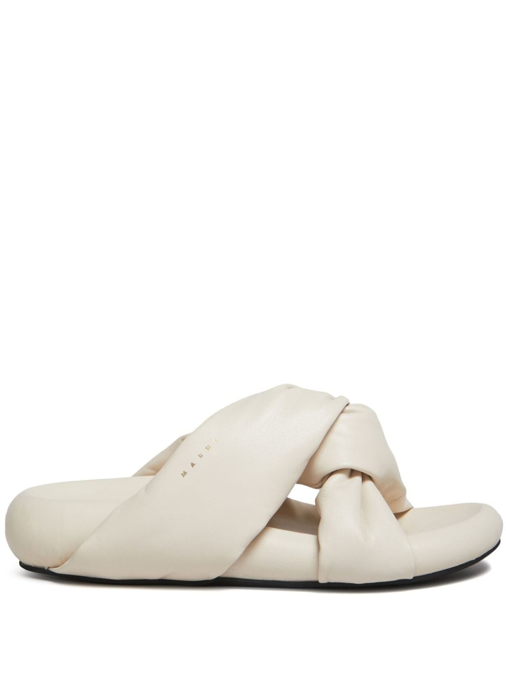 Marni Bubble twist-detail leather sandals - White von Marni