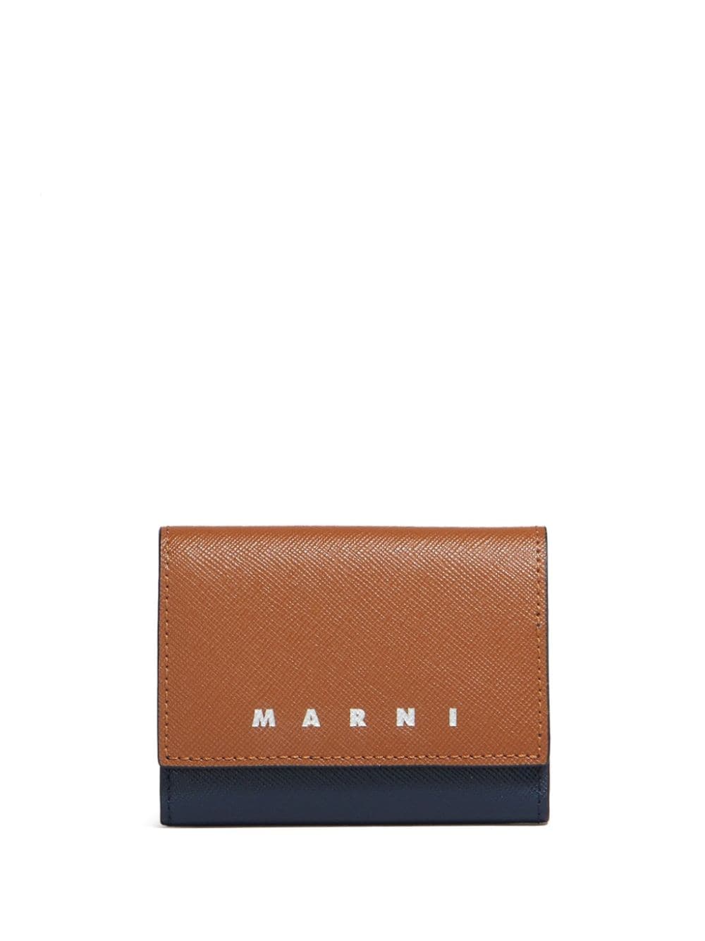 Marni two-tone leather keyholder - Blue von Marni