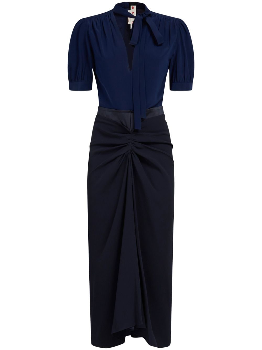 Marni two-tone midi dress - Blue von Marni