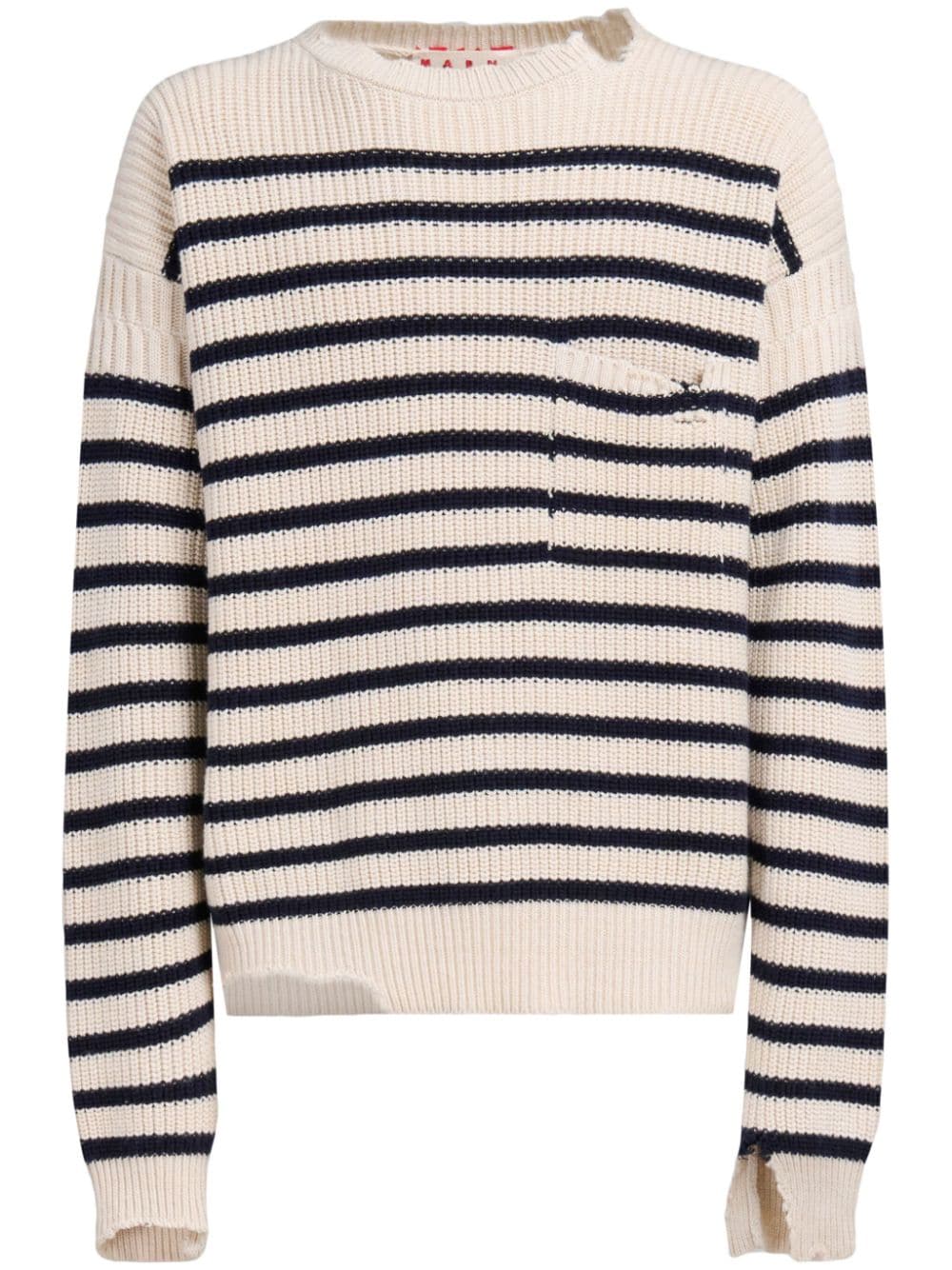 Marni two-tone striped jumper - Neutrals von Marni