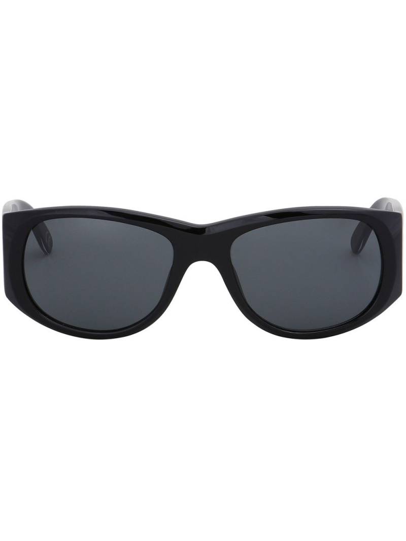 Marni wide-arm oval sunglasses - Black von Marni