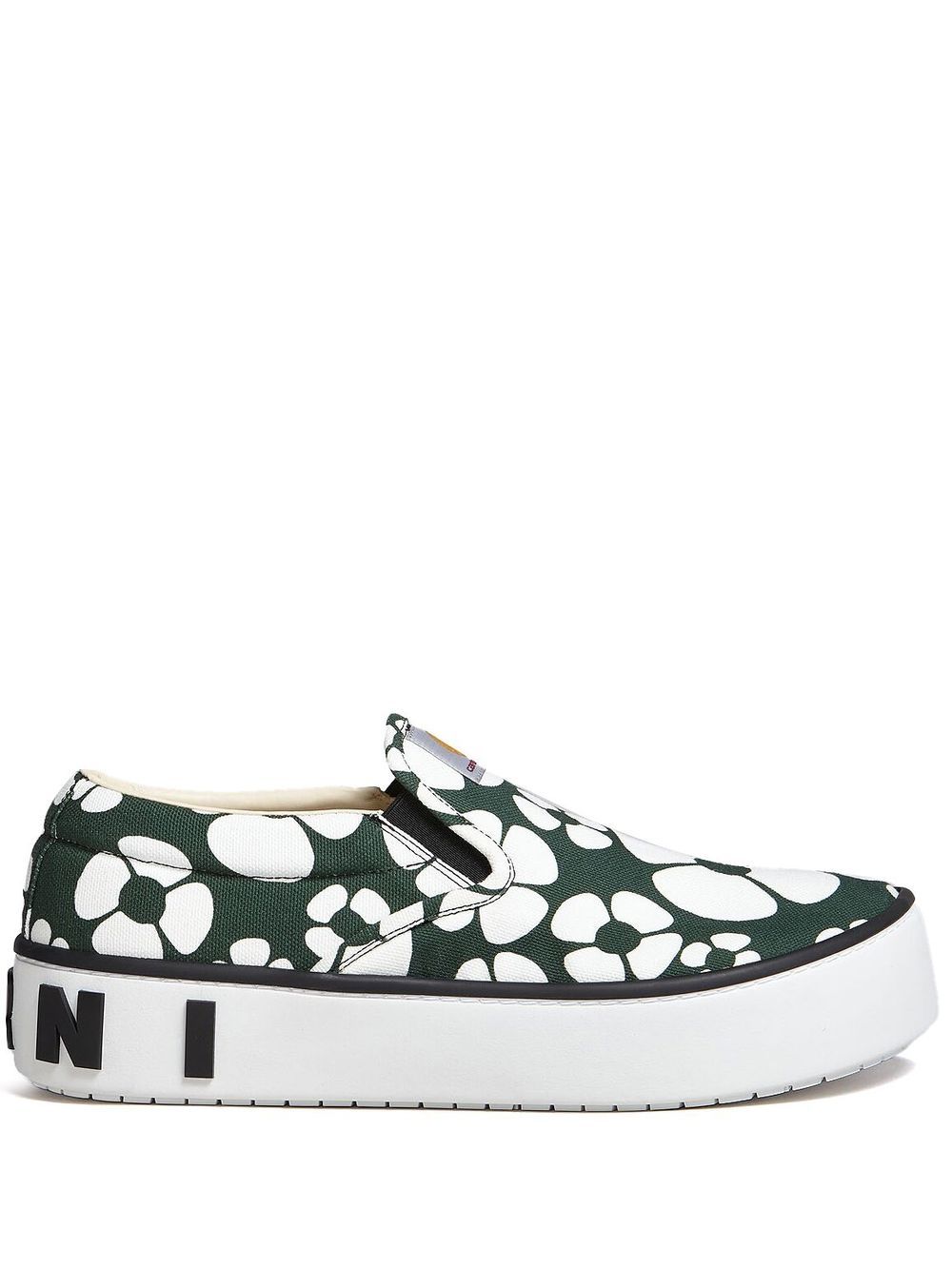 Marni x Carhartt floral-print slip-on sneakers - Green von Marni