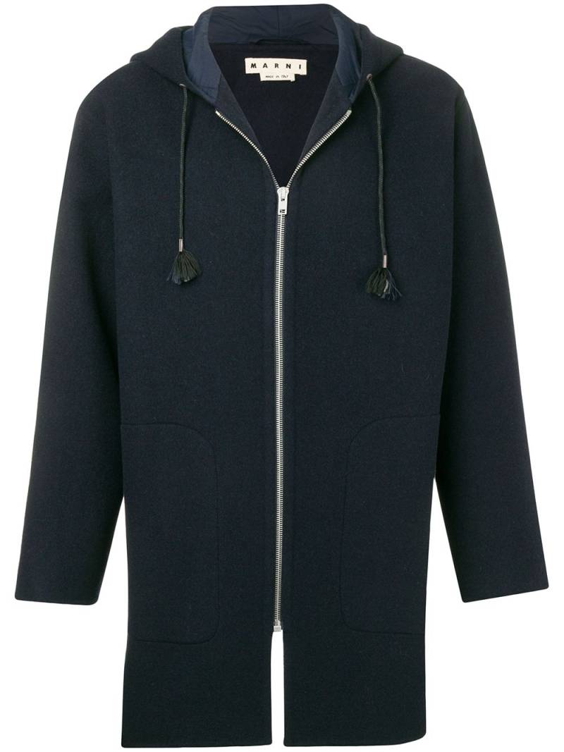 Marni zip-up duffle coat - Blue von Marni