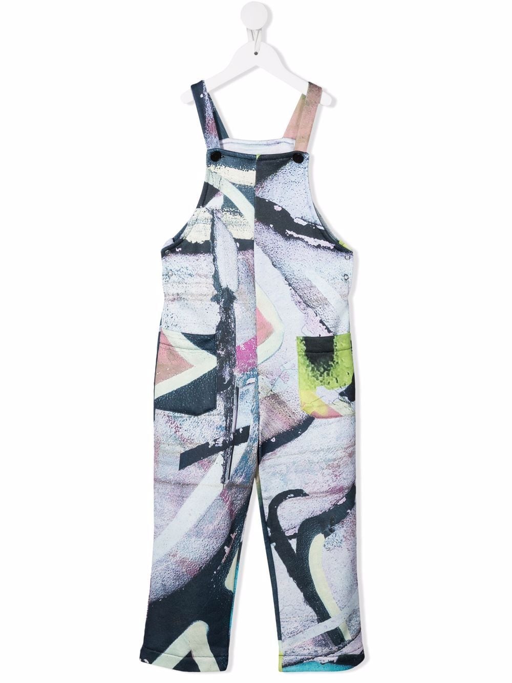 Marques'Almeida KIDS graffiti-print straight-leg dungarees - Purple von Marques'Almeida KIDS